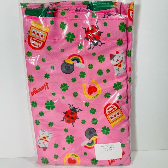 Harveys Lucky Hearts Kitty Shopper Tote New